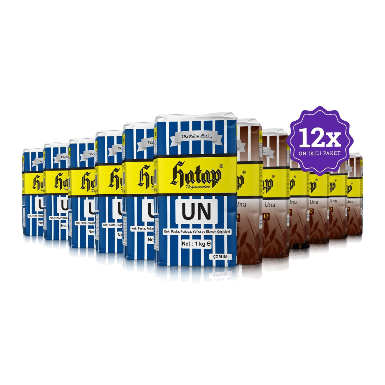 Çok Amaçlı Un (1 Kg x 6 Adet) - Tam Buğday Unu (1 Kg x 6 Adet)